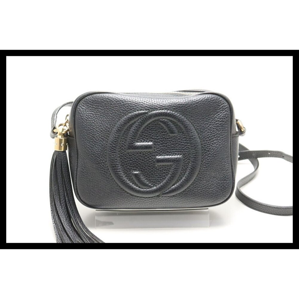 GUCCI Soho Disco Fringe Leather Shoulder Bag